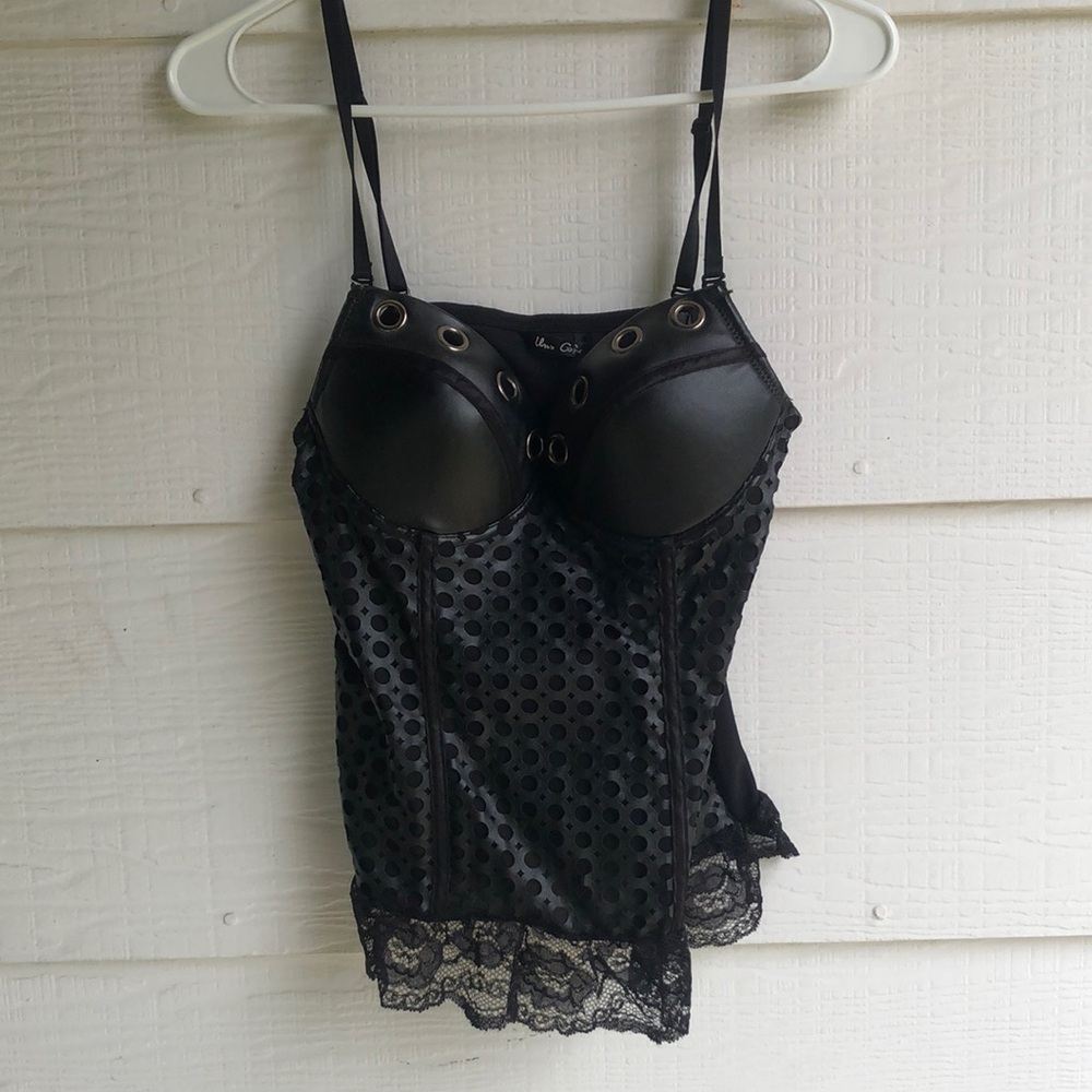 Black Lace Corset Top